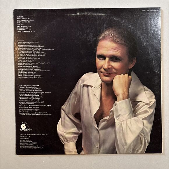David La Flamme Vinyl LP Lot Set Of 2 • Inside Out, White Bird - Picture 3 of 6